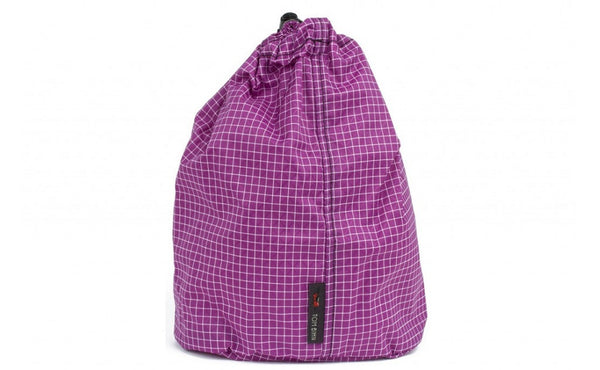 A Size 4 Ultraviolet (purple with white grid) 200 Halcyon Travel Stuff Sack.